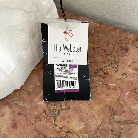 The Webster Miami At Target White Eyelet Tunic X-Large NWT - Picture 9 of 10